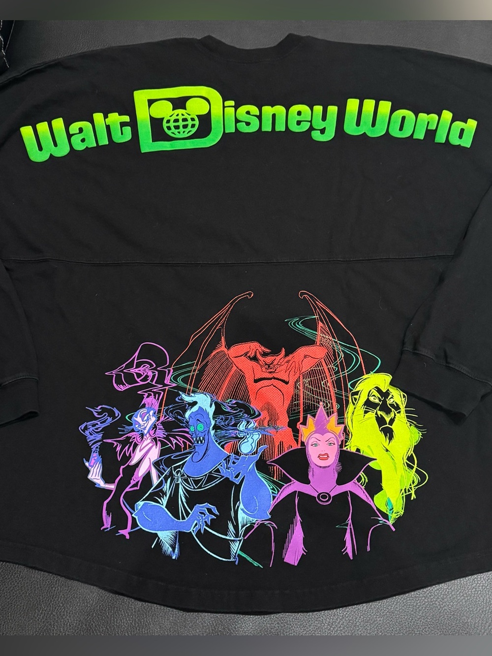 Rare Walt Disney World Villains Spirit Jersey long sleeve adult size XL